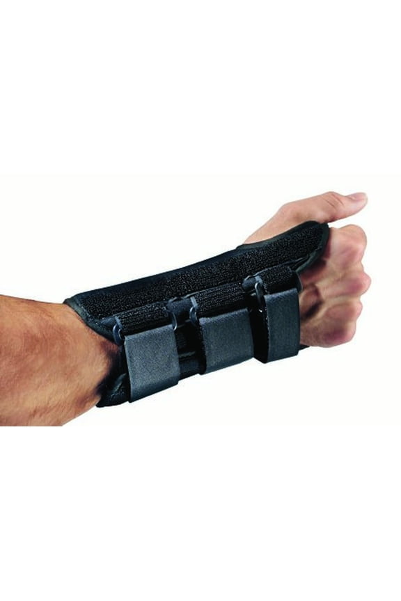 PROCARE ComfortForm Wrist Splint Palmar Stay Aluminum / Foam Lycra Left Hand Black Medium, 79-87295 - SOLD BY: PACK OF ONE