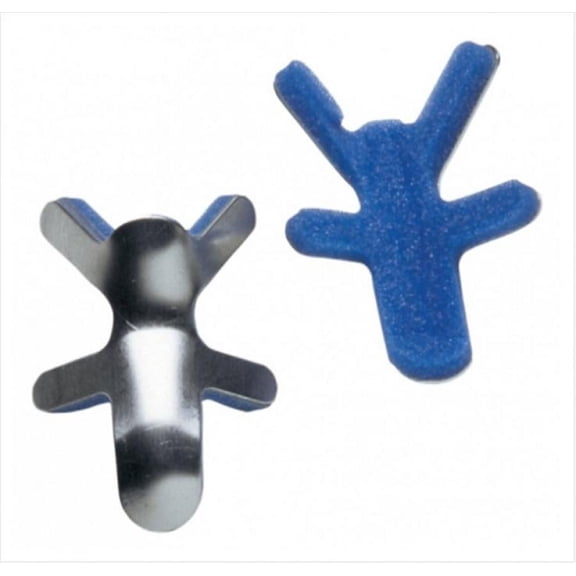 ProCare Finger Splint, Medium, Bendable Prong Closure, Blue/Silver, 1 Count