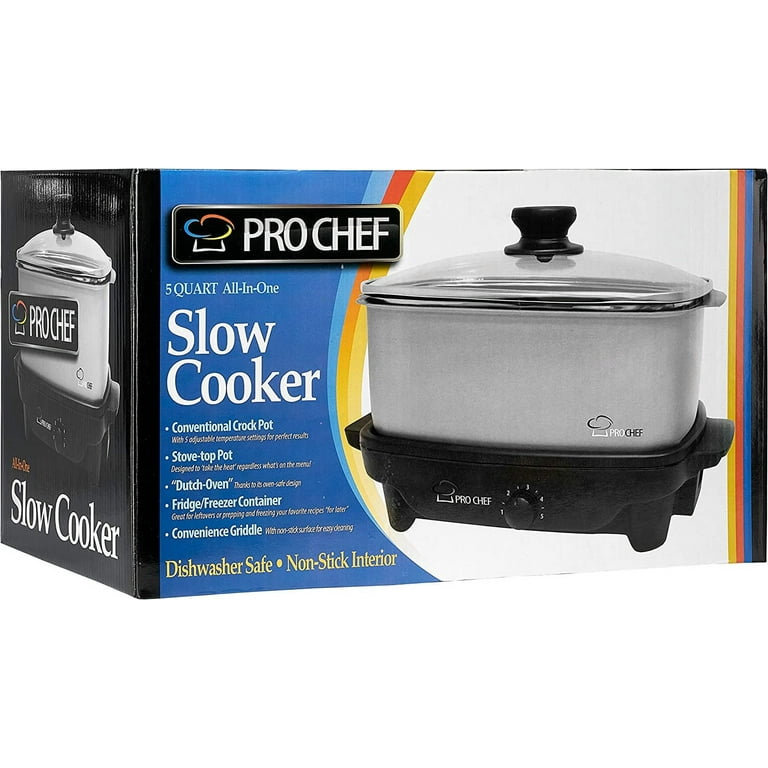 Pro Chef Shabbos Slow Cooker/Crock Pot - 12 qt
