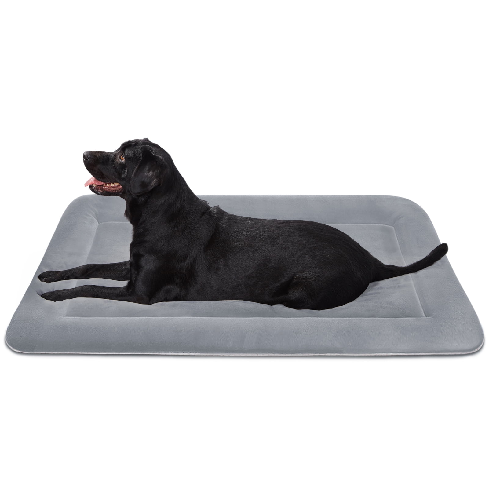 PROCIPE Large Dog Bed Crate Mat 42 Anti Slip Kennel Pad Soft Sofa Mat Washable Gray Walmart
