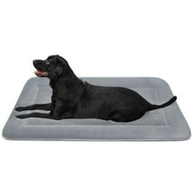 PROCIPE Large Dog Bed Crate Mat 42" Washable Pet Beds Soft Dog Sofa Mat Anti-Slip Kennel Pad Gray