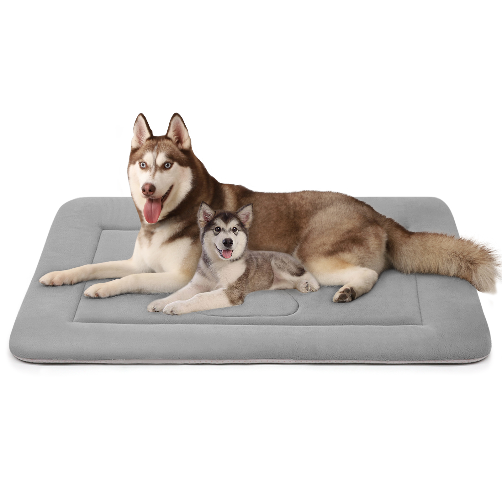 Deago Ultra Soft Pet Dog/Cat Bed | Reversible Fleece Crate Bed Mat ...