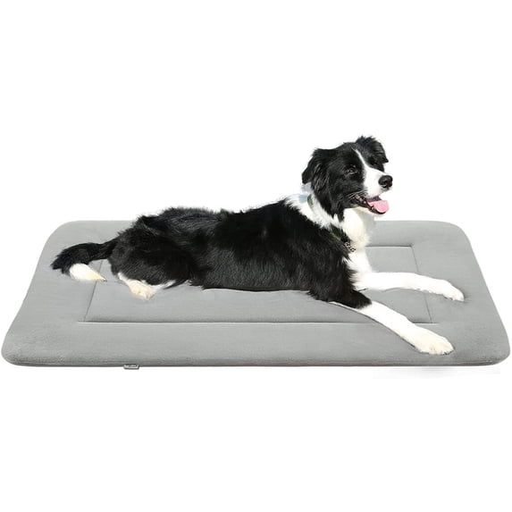 PROCIPE Soft Pet Bed Washable Crate Mat Non-Slip Dog Kennel Pad Grey