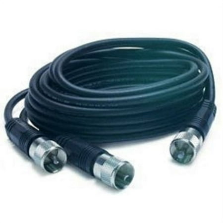 PROCOMM 12` FOOT RG59 CB RADIO CO-PHASE ANTENNA COAX MOLDED ENDS