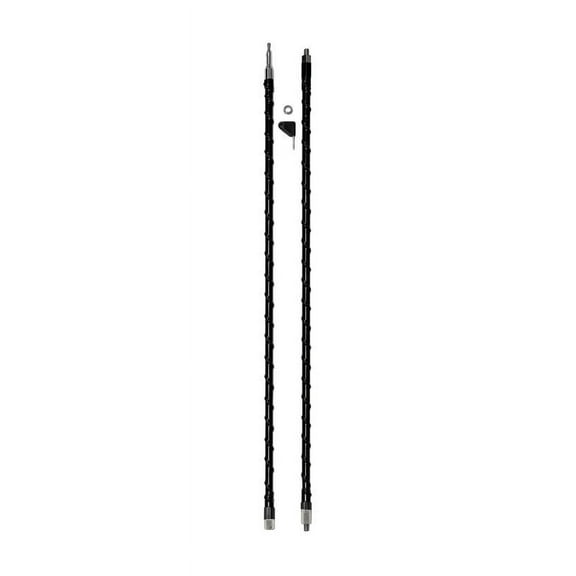 PROCOMM - JA84 2 PIECE 7 FEET TALL 1/4 WAVE BLACK FIBERGLASS CB ANTENNA WITH TIE DOWN