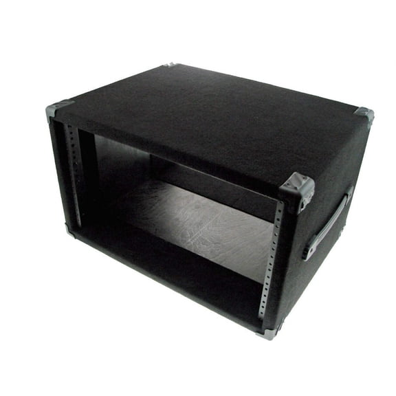 PROCRAFT 6U 16" Deep Rack Case in Black Carpet Wrap - Side Handle w/ Rack Screws