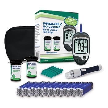 PRODIGY 10500  AutoCode Talking Meter Starter Kit, Test Strips, 100 count