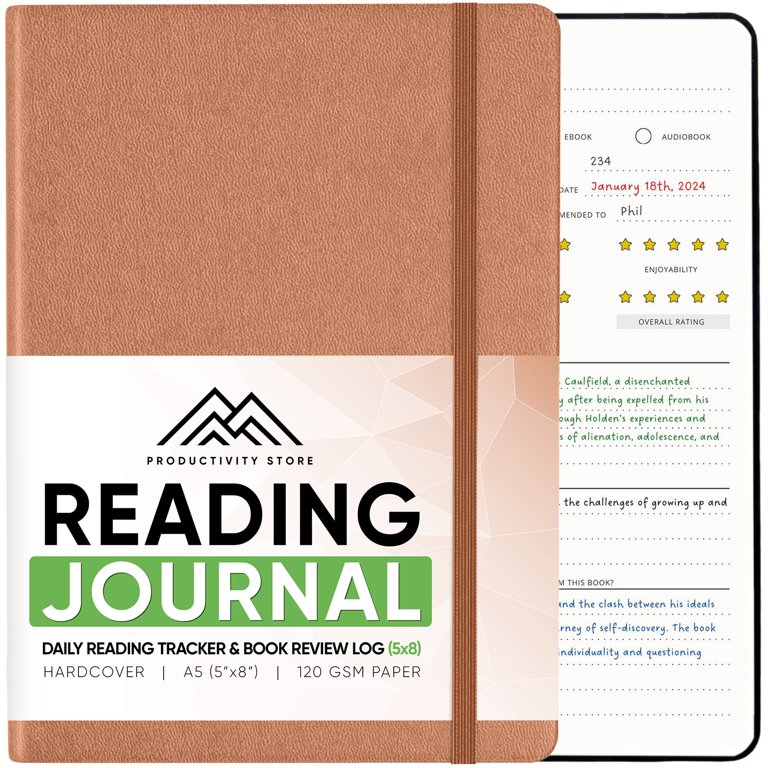 PRODUCTIVITY STORE Reading Journal, Book Journal &amp; Book Tracker 