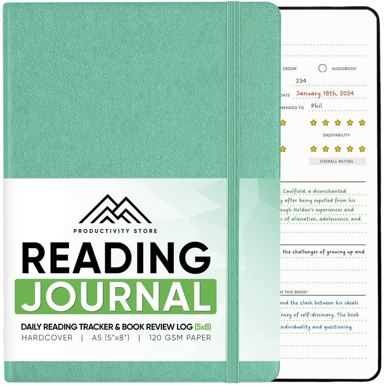 PRODUCTIVITY STORE Reading Journal, Book Journal &amp; Book Tracker 