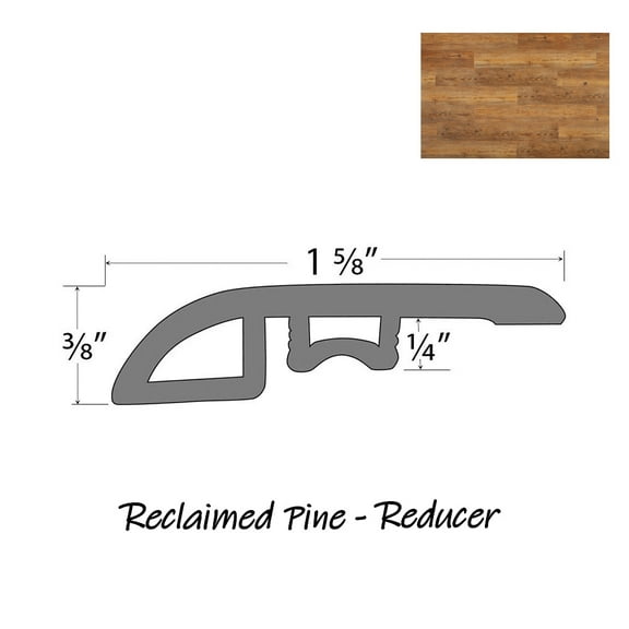 PRODURA-Reclaimed Pine-Reducer 94"x 1-5/8"x 3/8"