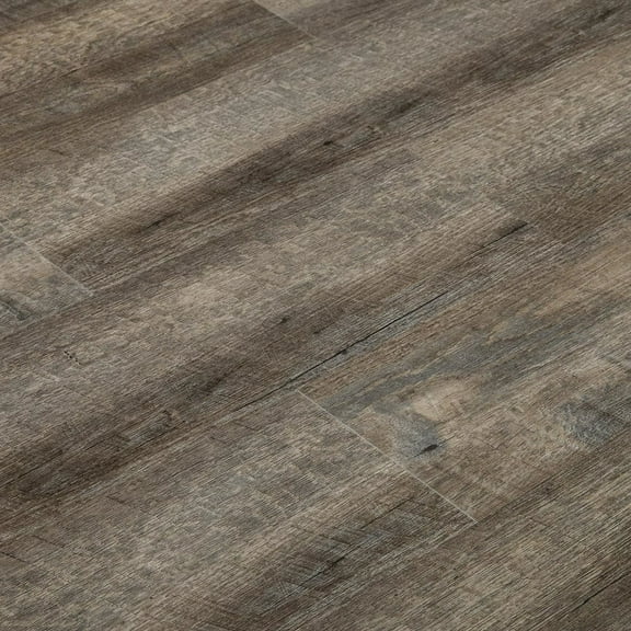 PRODURA - Sawtooth Grey (sample)- 6 in x 7 in x 6mm/22mil Waterproof Click Lock Luxury Vinyl Plank Flooring