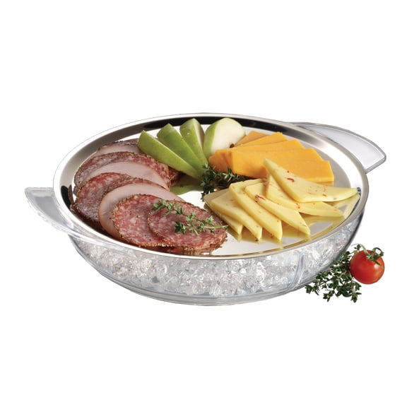 Prodyne Iced Platter, 10.5" Diameter & 2.25" Height, Clear