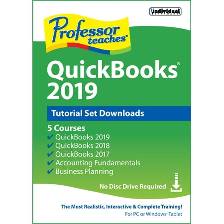 Individual Software - Professor Teaches QuickBooks 2019 Tutorial Set Downloads - Windows [Digital]