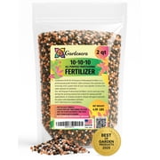 PROFESSIONAL 10-10-10 All-Purpose Soil Fertilizer by Gardenera Labs - Ideal for Flowers, Plants, Vegetables, Fruit Trees and Lawns - 2 Quarts