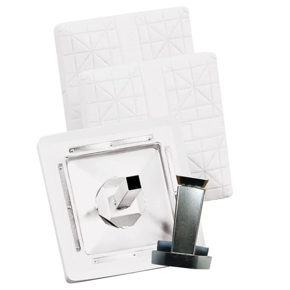PROFESSIONAL BASE 15" X 15" X 3", SET OF 3 BASES,POSTS AND ANCHORS