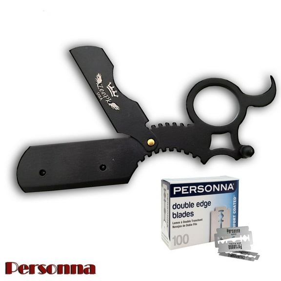 PROFESSIONAL USA FINGER THUMB MEN'S CUT THROAT SAFETY RAZOR RASIORS NAVAJAS