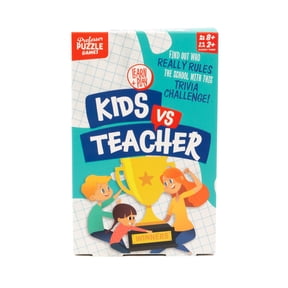 Professor Puzzle Kids Vs Teachers, Trivia Educational Card Games, for Child Ages 8+, 2+ Players,