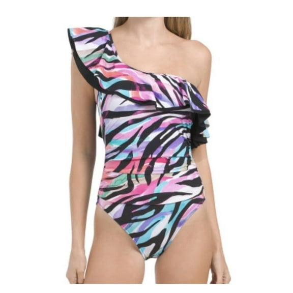 PROFILE BY GOTTEX WOMENS STANDARD WILD PARADE SHOULDER ONE PIECES