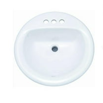PROFLO PF194RWH White Vitreous China 19 Inch Drop-in Sink