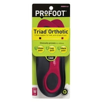 PROFOOT Triad Orthotic Insoles for Knee, Leg & Back Pain, Women's 6-10, 1 Pair