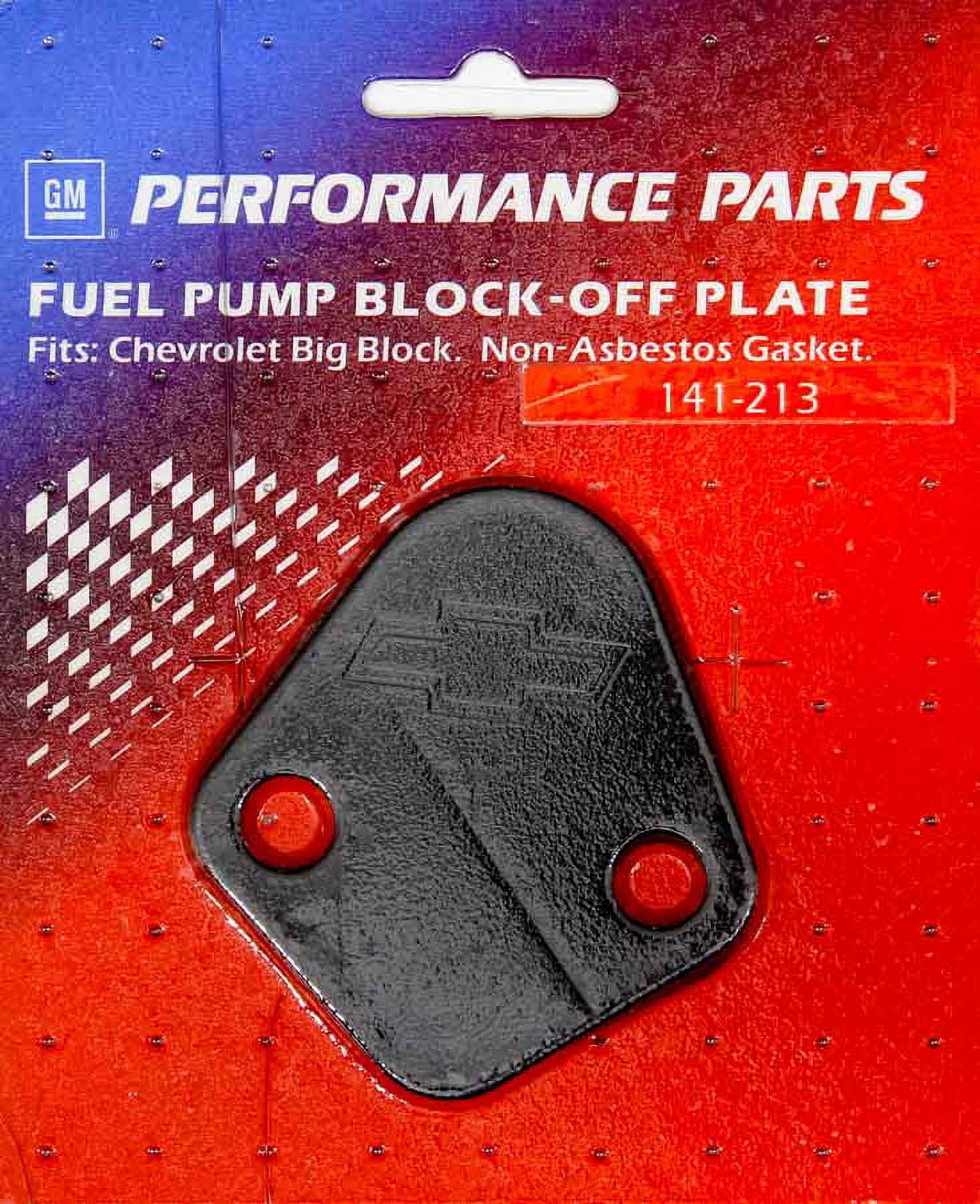 Proform Big Block Chevy (BBC) Bowtie Fuel Pump Block Off Plate Proform Big Block Chevy (BBC) Bowtie Fuel Pump Block Off Plate