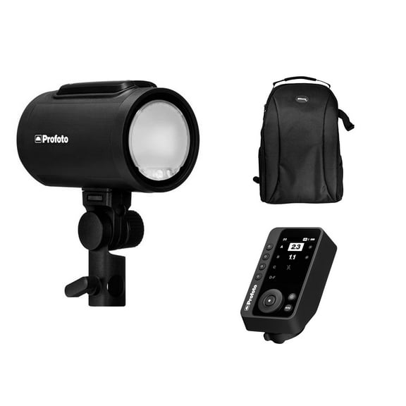 PROFOTO A2 Flash Head with Profoto Connect PRO for Nikon and Camera Backpack