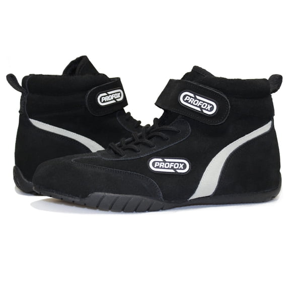 PROFOX Classic Auto Racing Shoes Boots Black SFI 3.3/5 (PN281, Black, Mens 14)