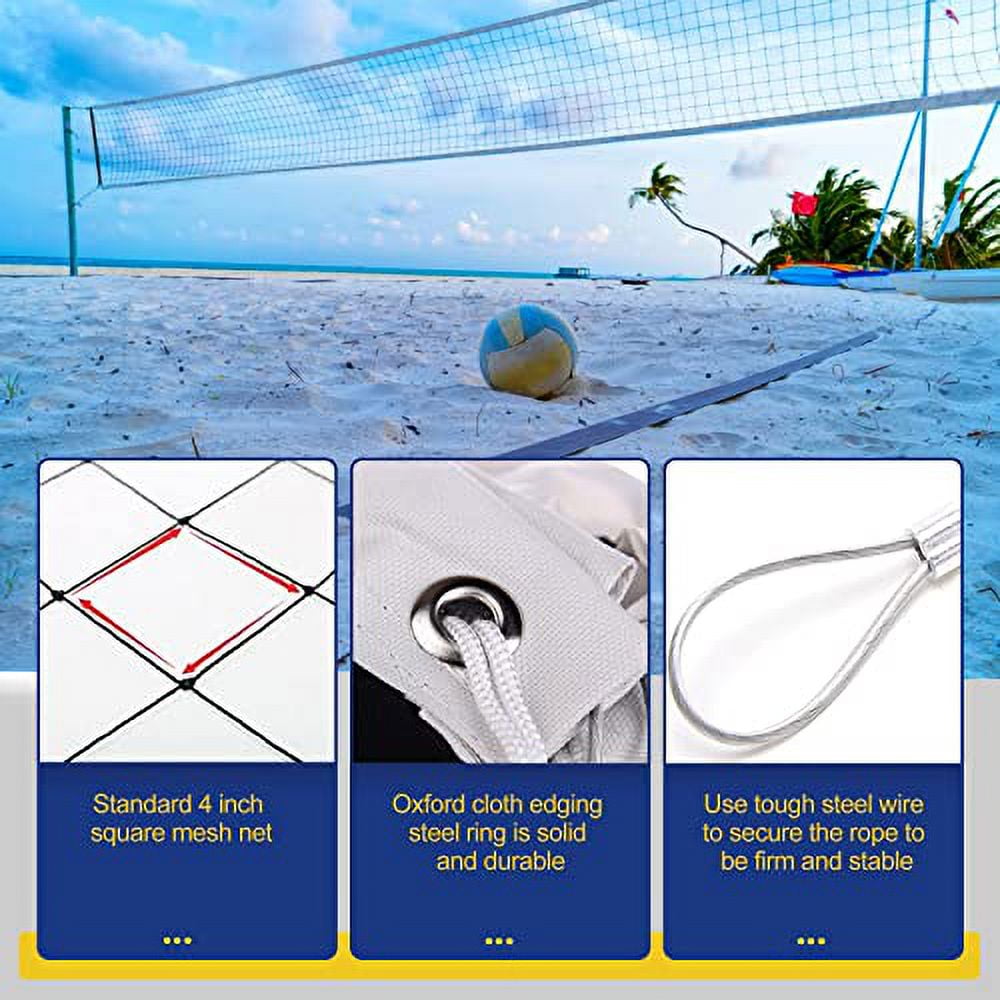 PROGOAL Replacement Professional Sports Volleyball Net with High