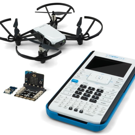 PROGRAMMER PACK by iCode - Learn to Code Tello Drone with STEM-Based Flight Missions using Python and Included Texas Instruments Nspire CX-II Graphing Calculator, MicroBit V2, Bitmaker MicroComputer