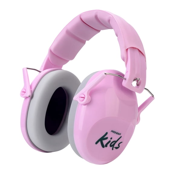 PROHEAR 032 2.0 Noise Cancelling Headphones for Kids - 25dB Noise Reduction - Adjustable Sensory Ear Protection Muffs for Concert, Fireworks, Monster Truck Shows, School - Bunny Nose Pink