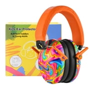 PROHEAR 032 Kids Ear Protection - Noise Cancelling Headphones Ear Muffs for Autism, Toddlers, Children - Orange, 8.15 oz