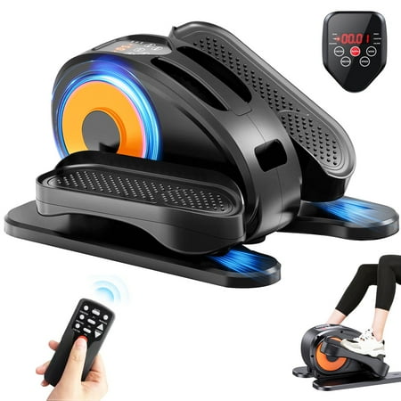 PROHIKER Under Desk Elliptical Machine, Electric Ellipse Leg Exerciser for Seniors, Elliptical Exercise Machine Home Use Seated Pedal Exerciser with Remote Control & Non-Slip Pedals