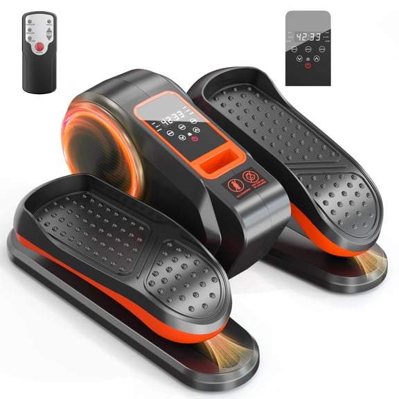 PROHIKER Under Desk Elliptical Machine, Electric Seated Pedal Exerciser Ellipse Leg Exerciser with Remote Control, LCD Display and 12 Adjustable Speeds, Leg Exerciser While Sitting for Seniors, Black