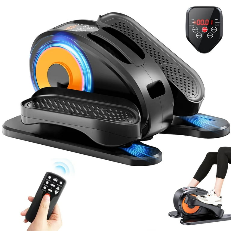 PROHIKER Under Desk Elliptical Machine Electric Ellipse Leg Exerciser for Seniors Fully Assembled Portable and Quiet Pedal Exerciser with Remote