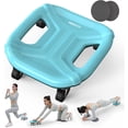 thumbnail image 1 of PROIRON Abdominal Roller 360 Degrees, 4 Wheels Slide Trainer with Knee Pads for Abs Workout and Stability Training, Anti-Slip, Home Gym - Blue, 1 of 7
