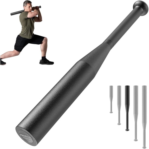 PROIRON All-Steel Indian Clubbell 15lb, Weighted Mace Exercise Club for Strength Training, Rehab and Rotational Training