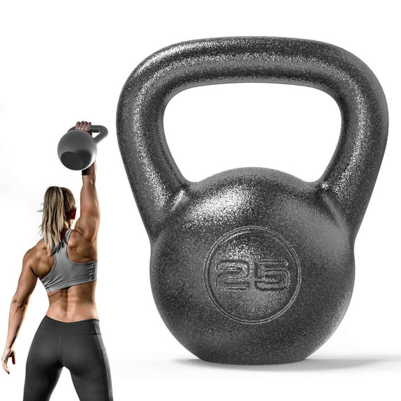 PROIRON Cast Iron Kettlebell 25Lb, Single