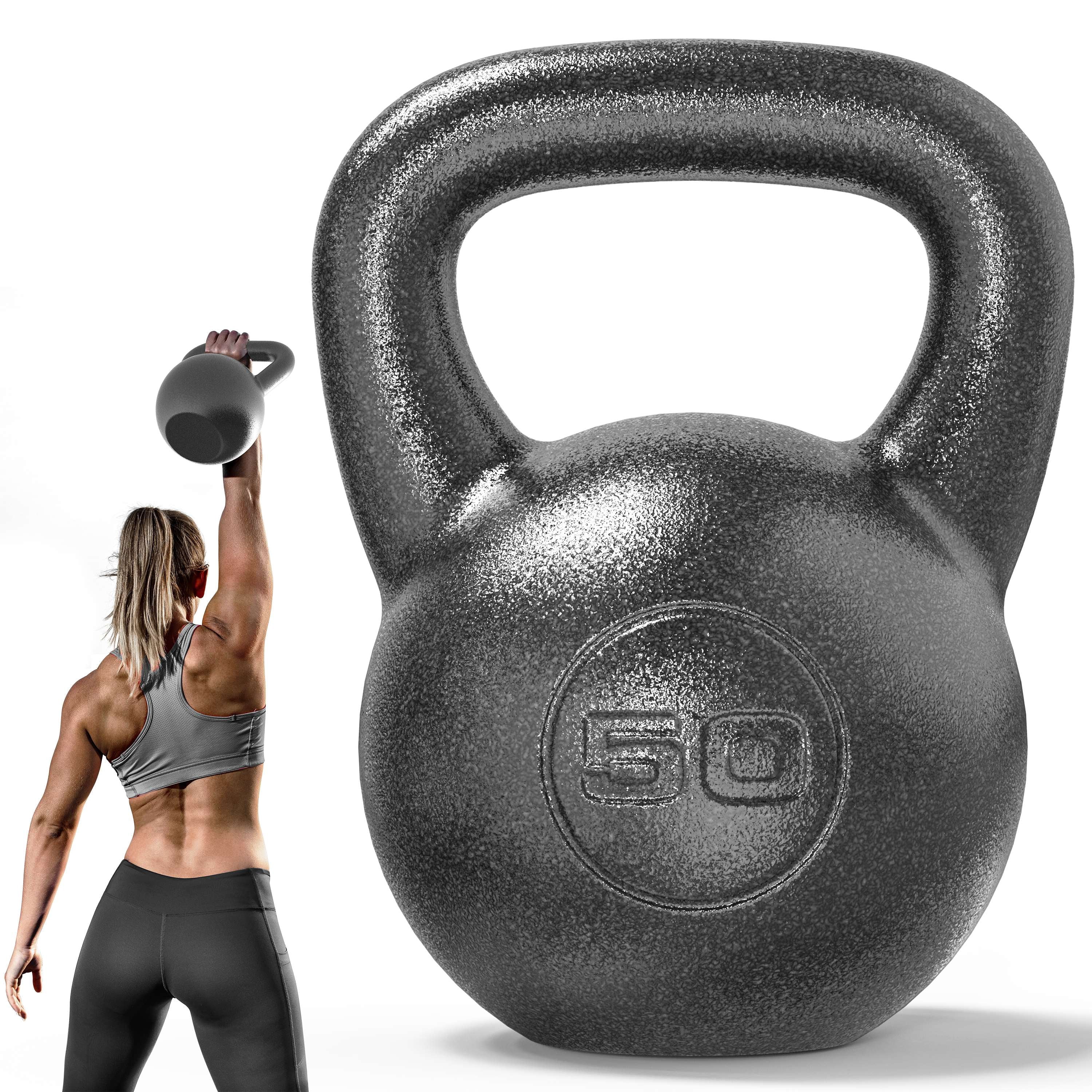 PROIRON Cast Iron Kettlebell 50Lb, Single - Walmart.com