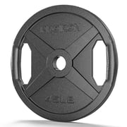 PROIRON Cast Iron Olympic Plate 45Lb, Single