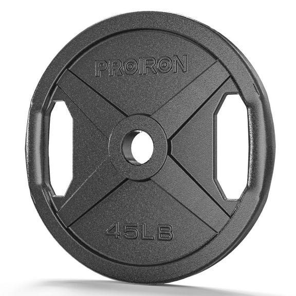 PROIRON Cast Iron Olympic Plate 45Lb, Single