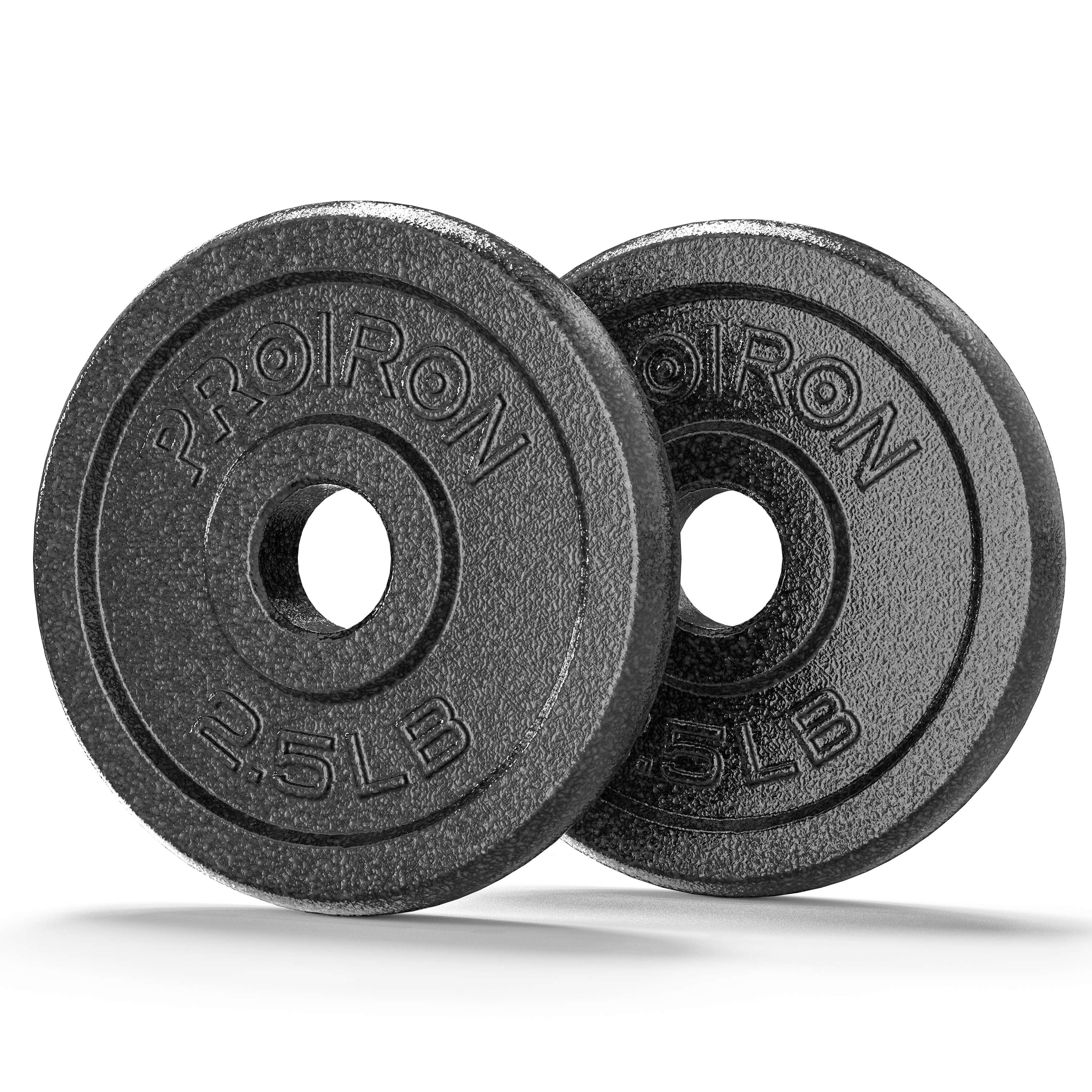 PROIRON Cast Iron Standard Plate 2.5Lb, Pair