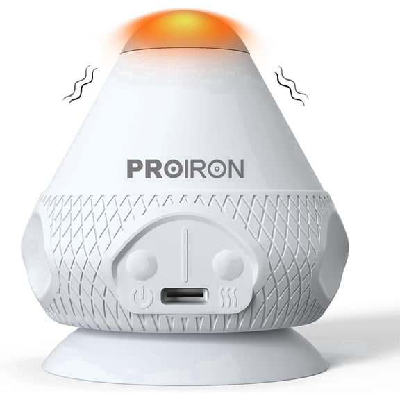 PROIRON Mountable Massage Ball with Vibrating and Heating, Hand Free, Deep Tissue Massage - Gray