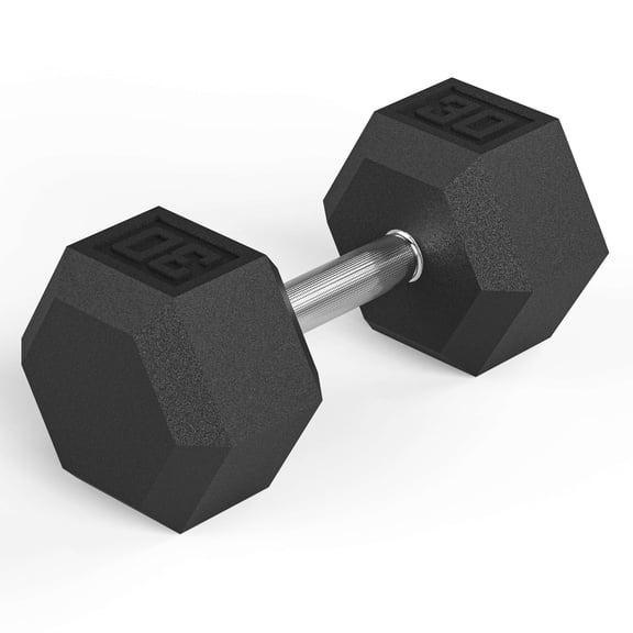 PROIRON Rubber Hex Dumbbell 30Lb, Single