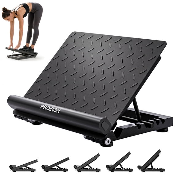 PROIRON Full Steel Slant Board, 5 Adjust Angles, 660lbs Load Bearing, for Calf Stretching and Squats, No Installation
