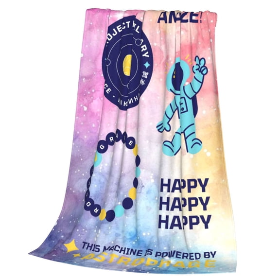 PROJECT HAIL MARY Throw Blanket Cozy Plush Lightweight Warm Fuzzy Flannel Blanket Air Conditioning Blanket for Couch Sofa Bed Home Decor Gift 60x50in