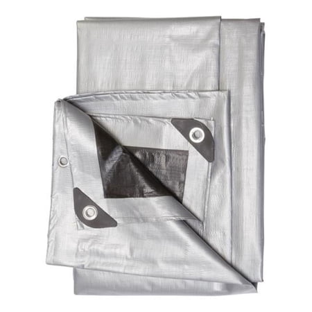 PROJSB1020 Poly Tarps Silver & Black - 10 x 20
