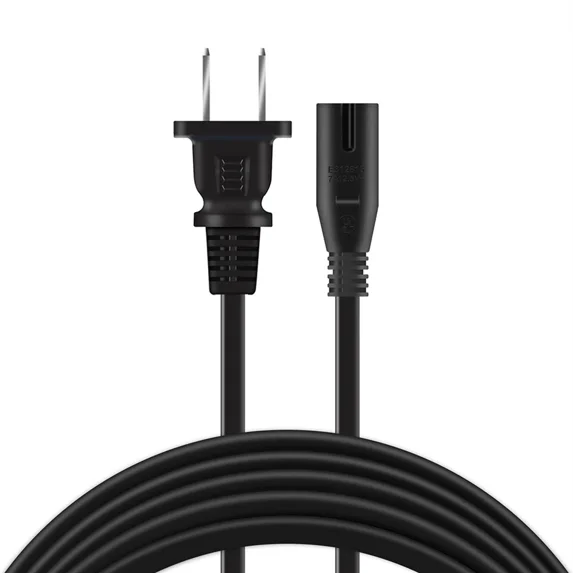 PROKWR 2 Pin AC IN Power Cord Outlet Socket Cable Plug Lead Compatible with HP Deskjet 970Cxi 920c 950c 960c 200Cci 970 Cse Printer