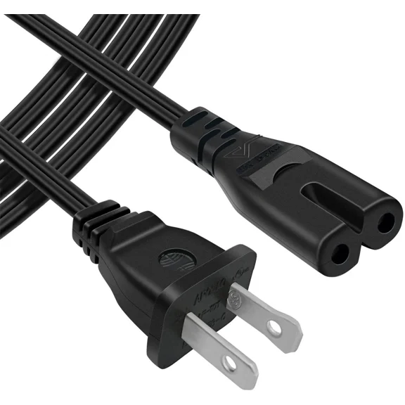 PROKWR 2-Pin AC IN Power Cord Outlet Socket Cable Plug Lead Compatible with HP Officejet Pro Plus All-in-One Printer L7480 L7550 L7555 L7580 L7590 L7600 L7650 L7680 L7681 L7700 L7750