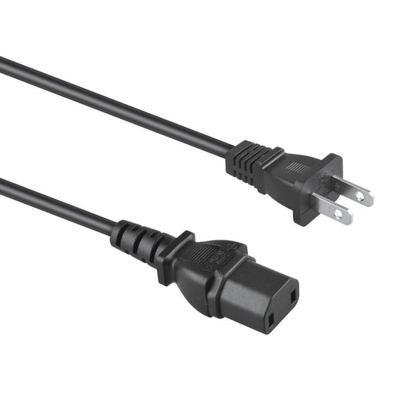 PROKWR 2 Prong AC Power Cord Compatible with DREO DR-HTF007S Tower Fan Compatible with Bedroom Works with WiFi Voice Control Charging Cable Charger Power Supply 110V-240V