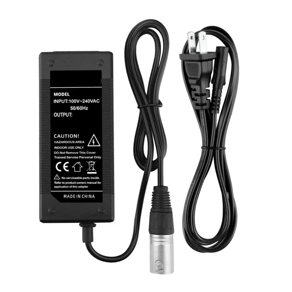 PROKWR AC Adapter Compatible with Metro Mobility M1 / M1 Lite / M1 Plus / M1 Max Plus 300W Motor 4 Wheel Powered Mobility 24V 2A Lead-acid(SLA) Charger Power Supply Cord